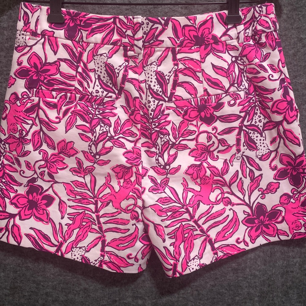 Lilly‎ Pulitzer Gretchen High Rise Shorts Elderflower Blossom Lil Escape Plan 6 - Picture 2 of 9